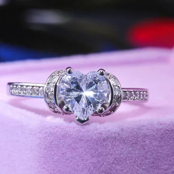 ▶Wedding Heart Diamond Ring for Women, F147